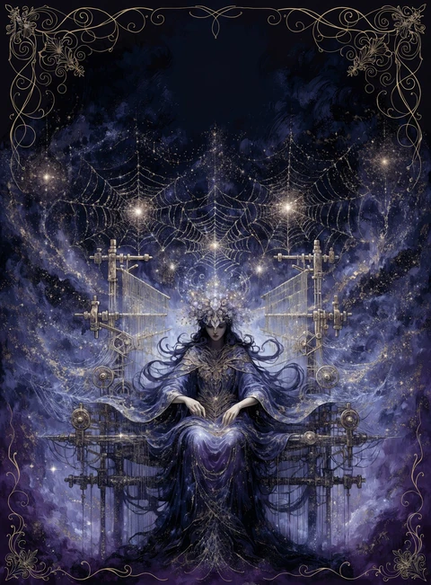 Carta da Tecelã com Aracne